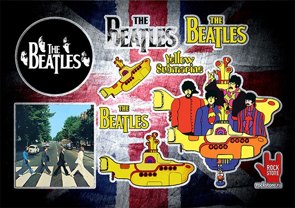 Футболка Стикерпак (Набор наклеек) Beatles#1 Stickerpack_Beatles#1 - фото 270018