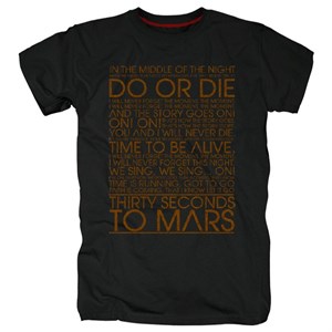Футболка 30 seconds to mars #9 30stm9