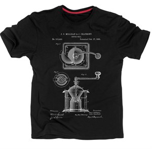 Футболка Патент Кофейная мельница 1885 T_23