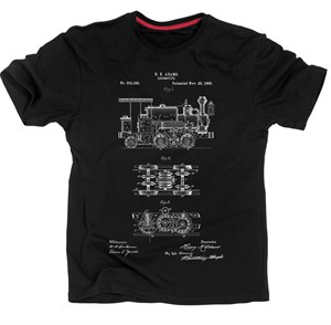 Футболка Патент Локомотив 1886 T_28