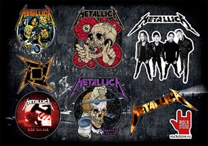 Стикерпак (Набор наклеек) Metallica#2 Стикерпак (Набор наклеек) Metallica#2
