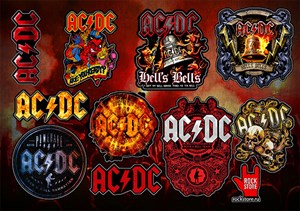 Стикерпак (Набор наклеек) ACDC#1