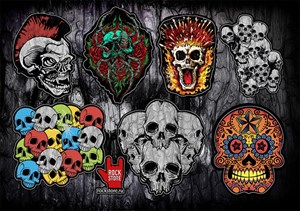 Футболка Стикерпак (Набор наклеек) Sculls#2 Stickerpack_Sculls#2